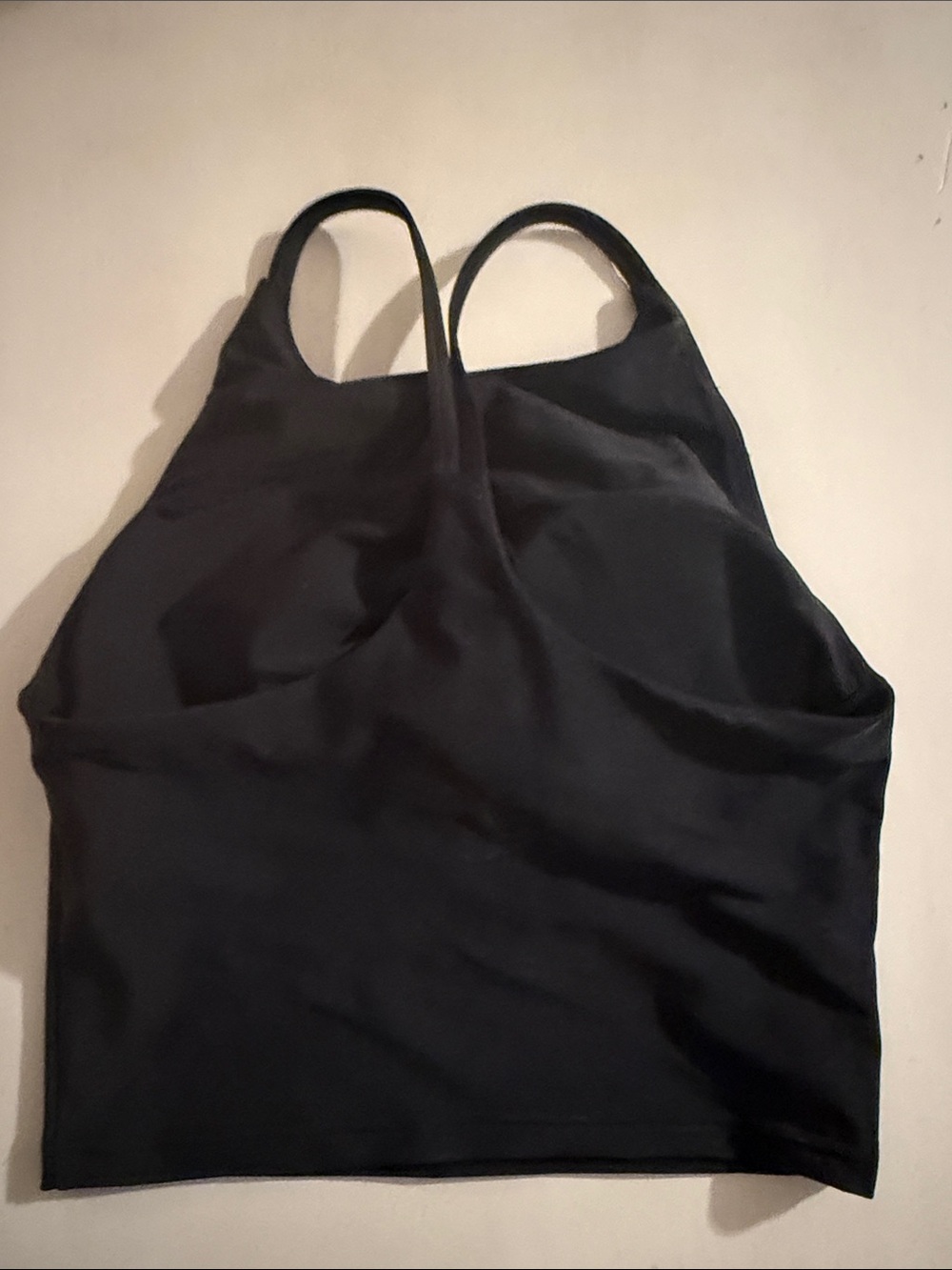 Black High Neck Crop Tank - Picture 2 of 2